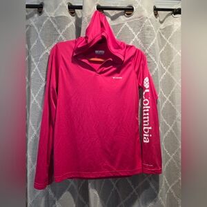 Columbia Magenta Long Sleeve Hoodie